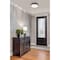 Z-Lite Algar Flush Mount, 1-Light, 12 In.W x 3 In.H, Matte Black + Brushed Nickel/Frosted 1006F12-MB-BN-LED - alternate 4